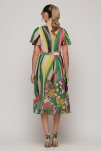 Rochie midi cu imprimeu floral multicolor - Img 4