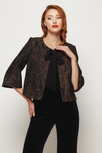 Taior din jacquard cu panglică - Img 2