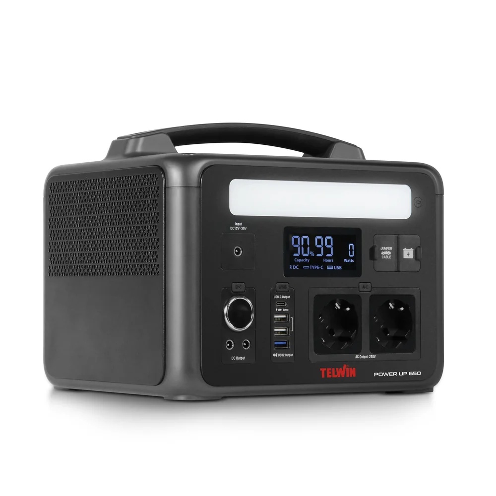 Acumulator portabil pentru incarcare electrica, LiFePO4, Power Station POWER UP 650 - 600W, 640Wh - TELWIN - 1 | YEO