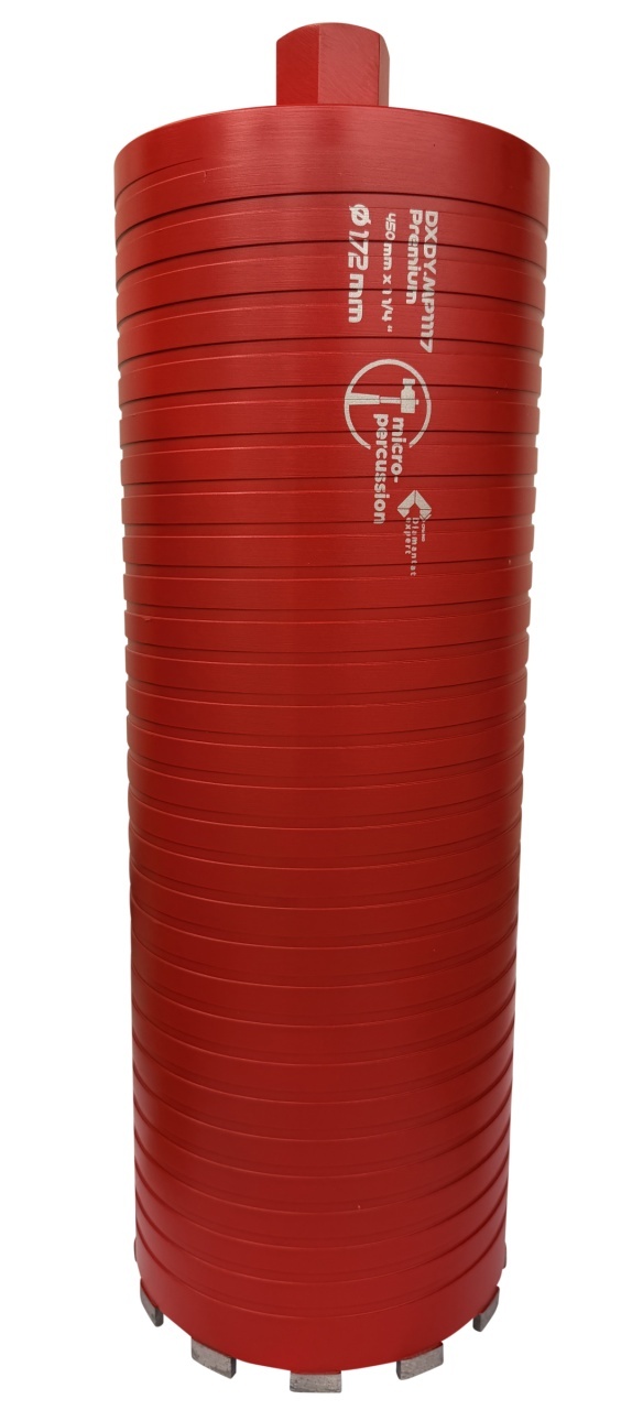 Carota diamantata cu micro-percutie pt. beton armat diam. 172 x 450 (mm) - Super Premium - DXDY.MP1117.172