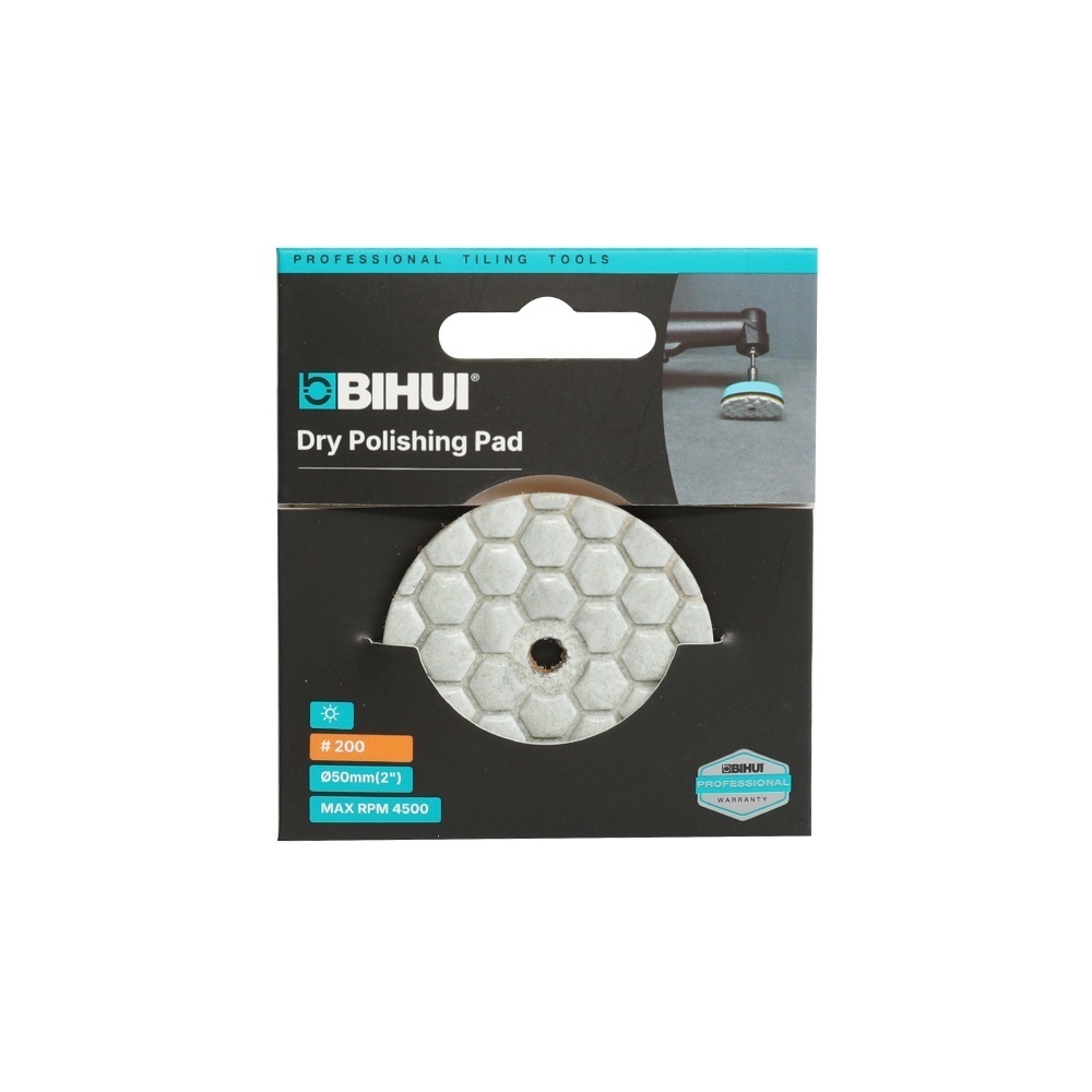 Mini pad / discheta diamantata pt. slefuire uscata #200 Ø50mm - BIHUI-AGMPD3 - imagine 3