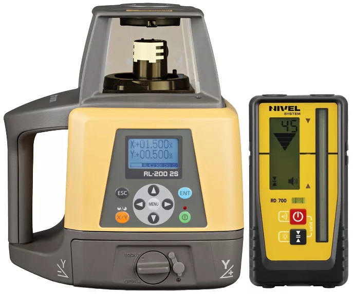 Nivela laser rotativa de constructie multifunctionala RL-200 2S Digital (panta digitala-2 axe) - Topcon