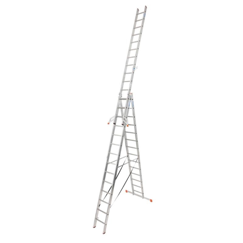 Scara multifunctionala din aluminiu Monto Tribilo, 3x14 trepte