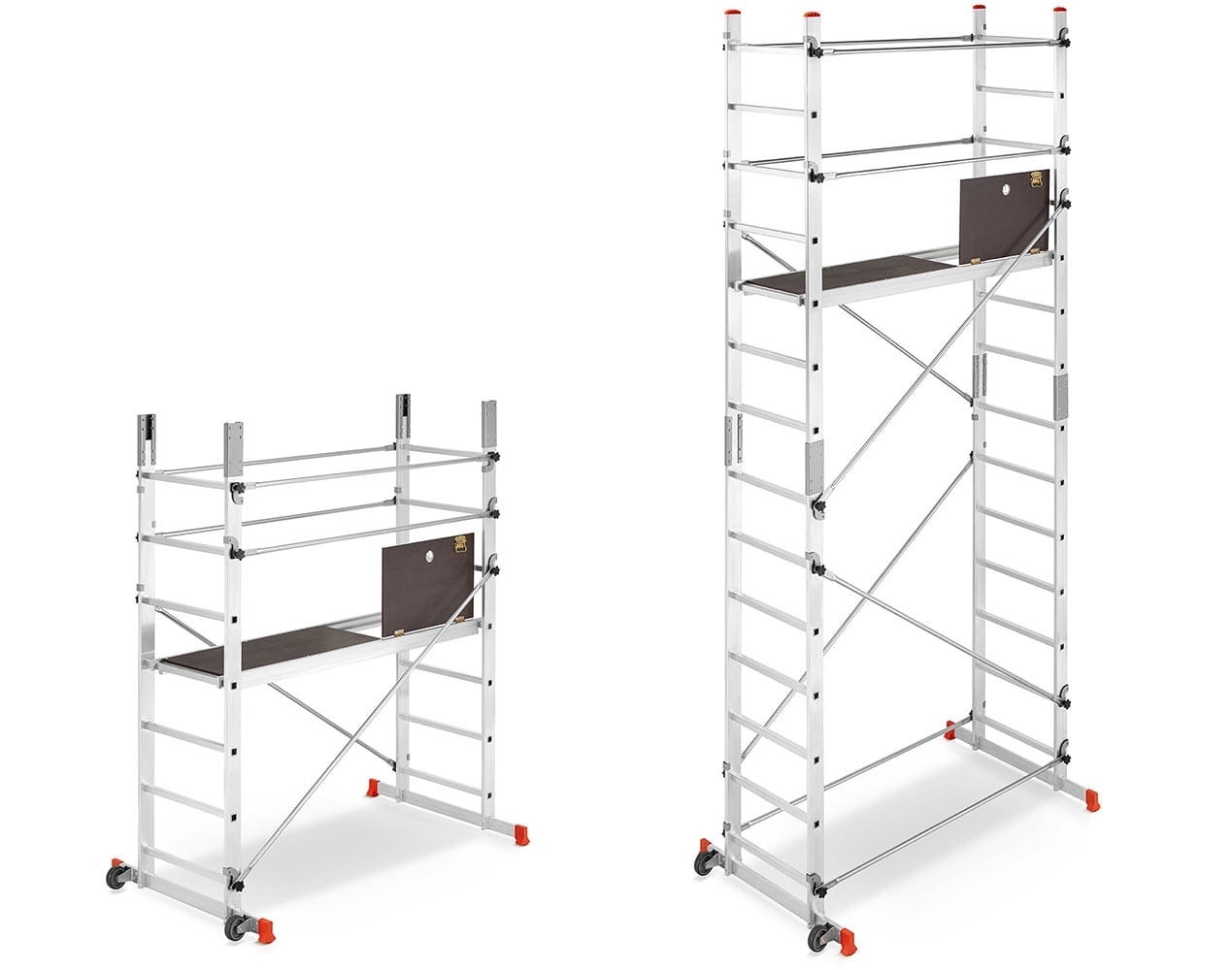 Schela aluminiu mobila 2x2(m), inaltime 4m, platforma 1,6x0,45(m), max. 150kg - CNO-SME-ADDY5M — imaginea 6