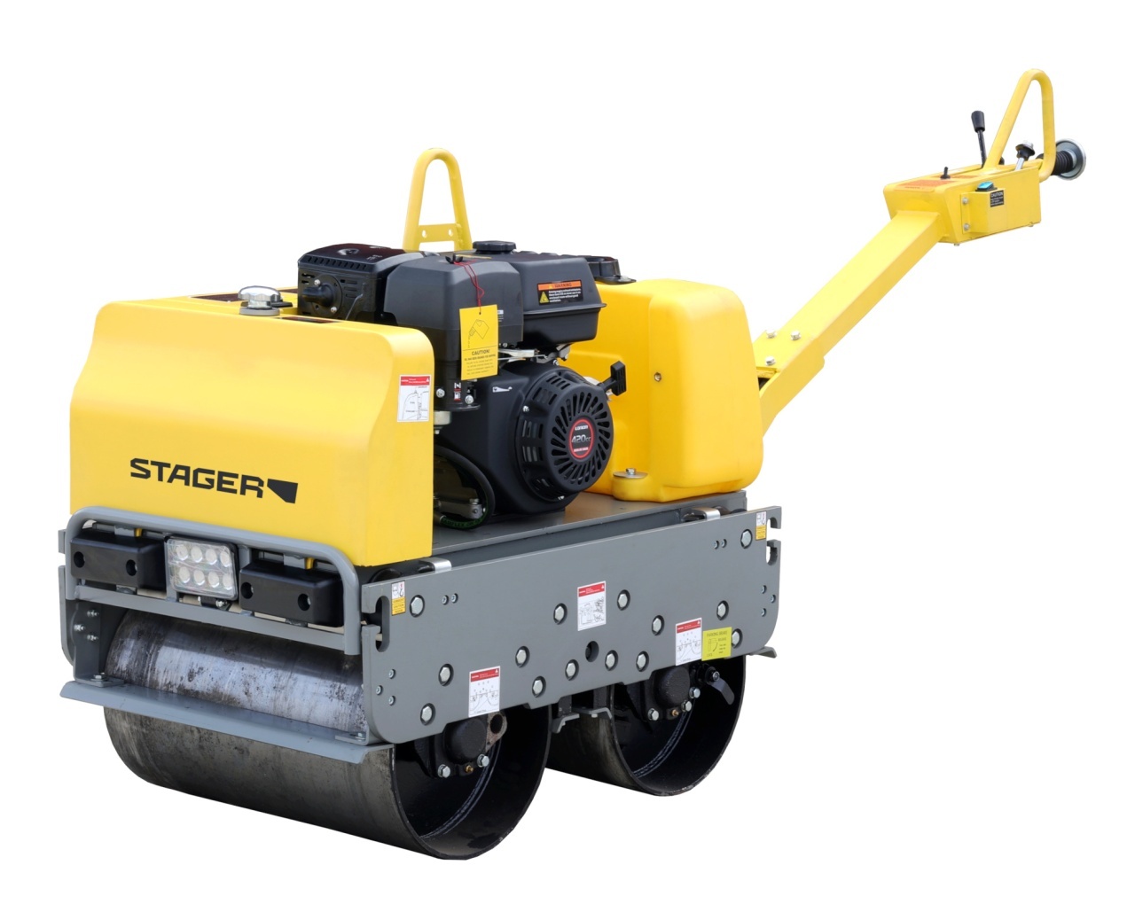 Stager CDV65-2 Cilindru dublu vibrocompactor, motor Loncin G420F - 1 | YEO