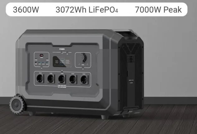 Statie acumulator portabil pentru incarcare rapida FastCharge, LiFePO4, Generator Solar Power Station - 3600W, 3072Wh - CNO-PS3 — imaginea 4