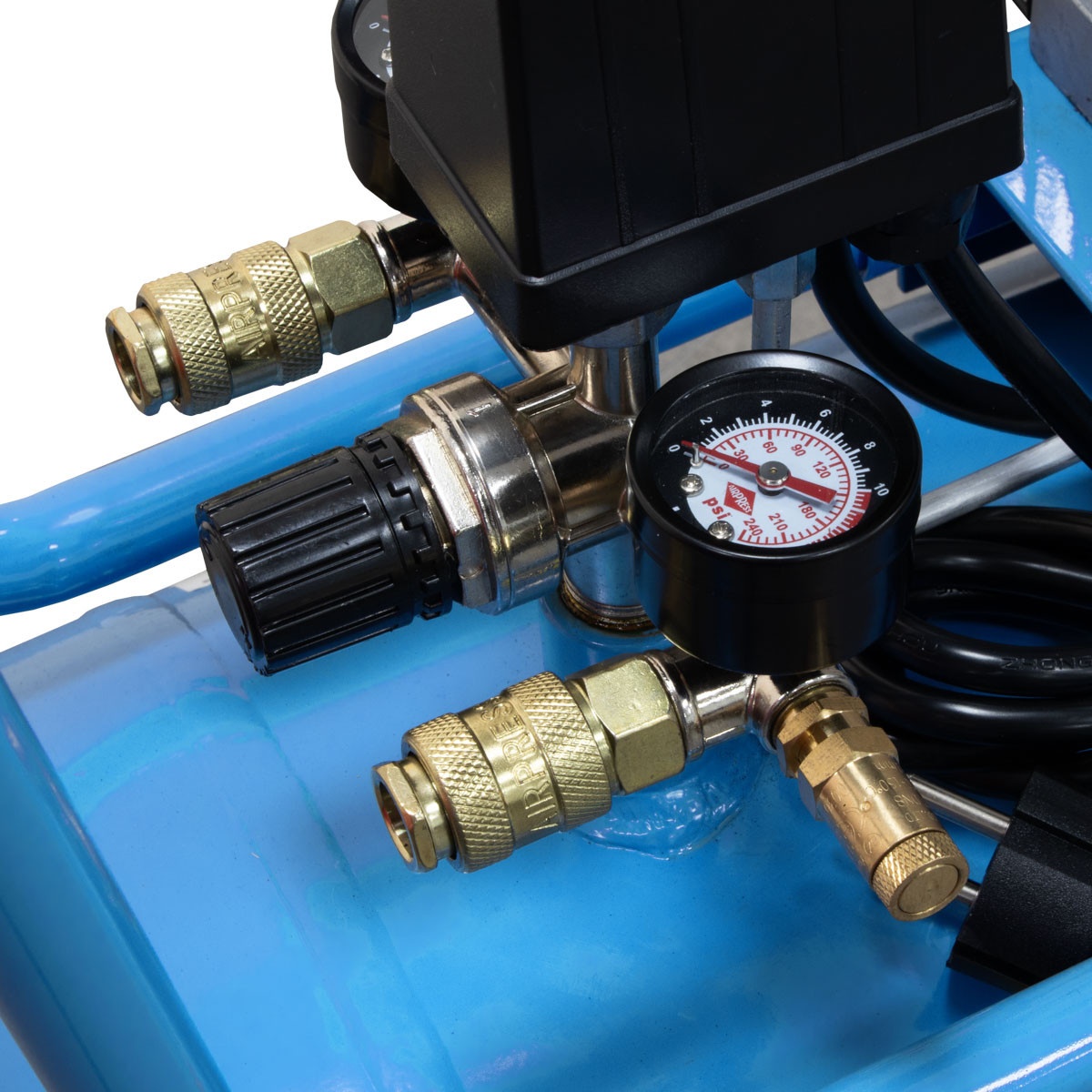 Compresor de aer profesional cu piston - Blue Series 2.2kW, 272L/min, 10 bari - Rezervor 90 Litri - AirPress-HL340/90-36844-E - imagine 4