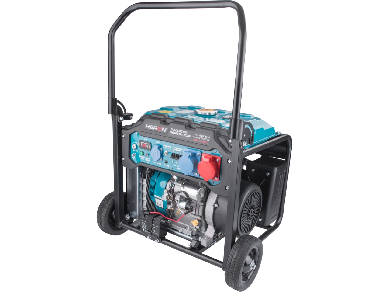 Generator de curent inverter 9 kW - benzina, 230/400V, pornire telecomanda - Heron-8896235 - 1 | YEO