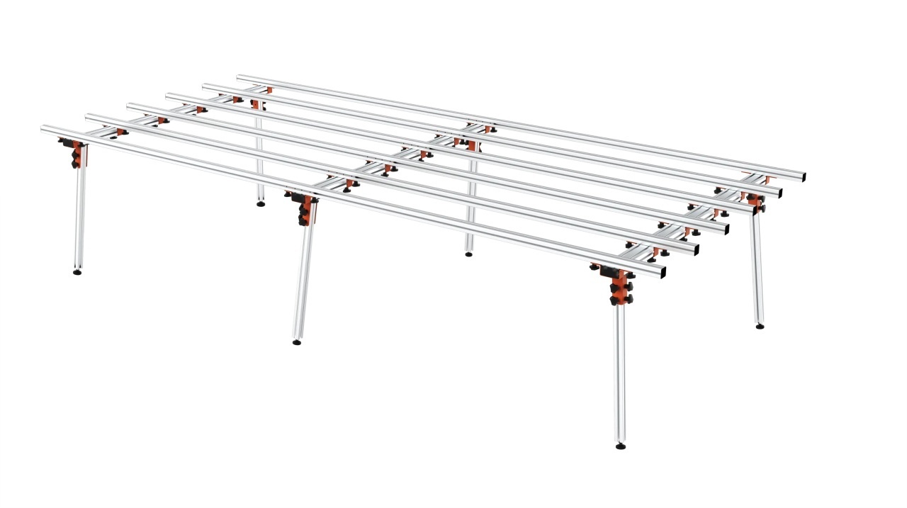 Masa de lucru SLAB XL pt. placi ceramice de dimensiuni mari, 360cm, 250kg, WolfPack - WP-DB-TB-3XL360 — imaginea 10