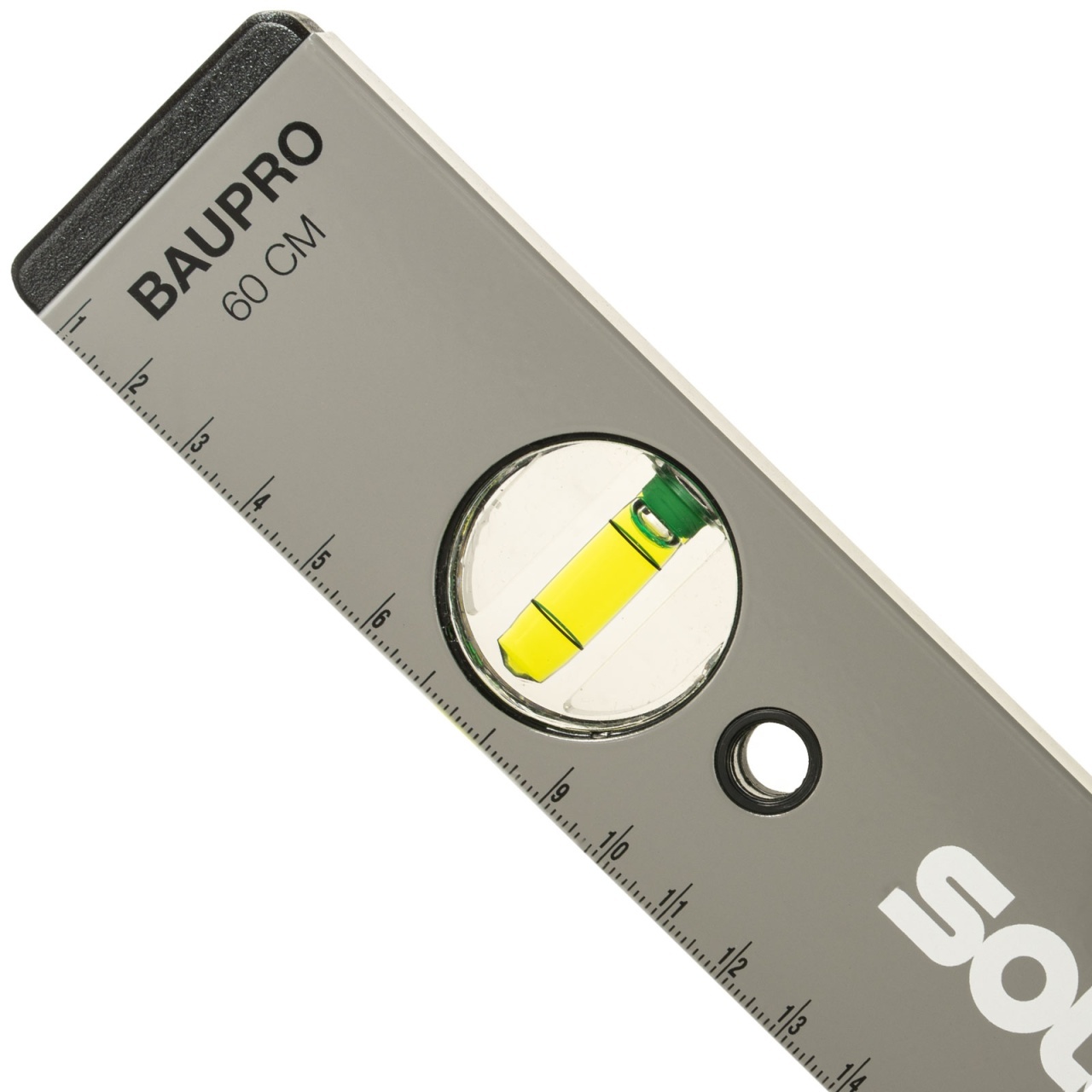 Nivela cu bula ( Boloboc ) cu profil tubular aluminiu BAUPRO 60 cm - Sola-69060801 — imaginea 6