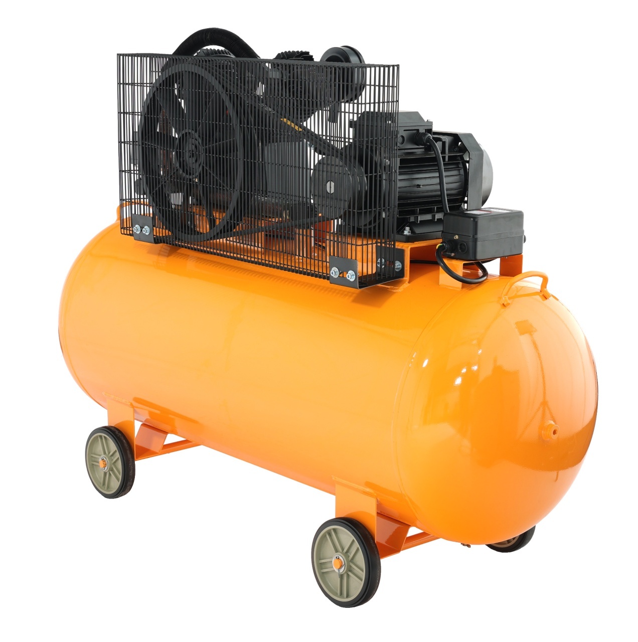 Stager Air 60C370 compresor aer, 370L, 10bar, 600L/min, trifazat, angrenare curea - 2 | YEO
