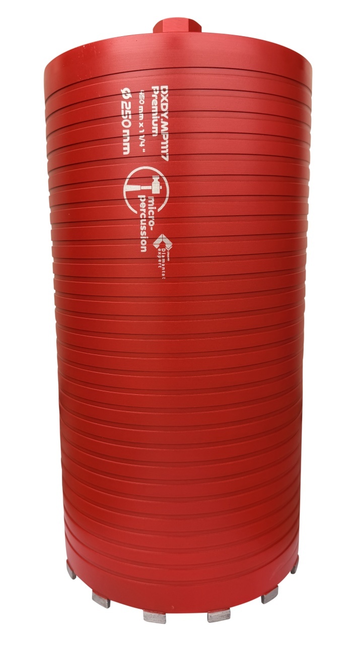 Carota diamantata cu micro-percutie pt. beton armat diam. 250 x 450 (mm) - Super Premium - DXDY.MP1117.250