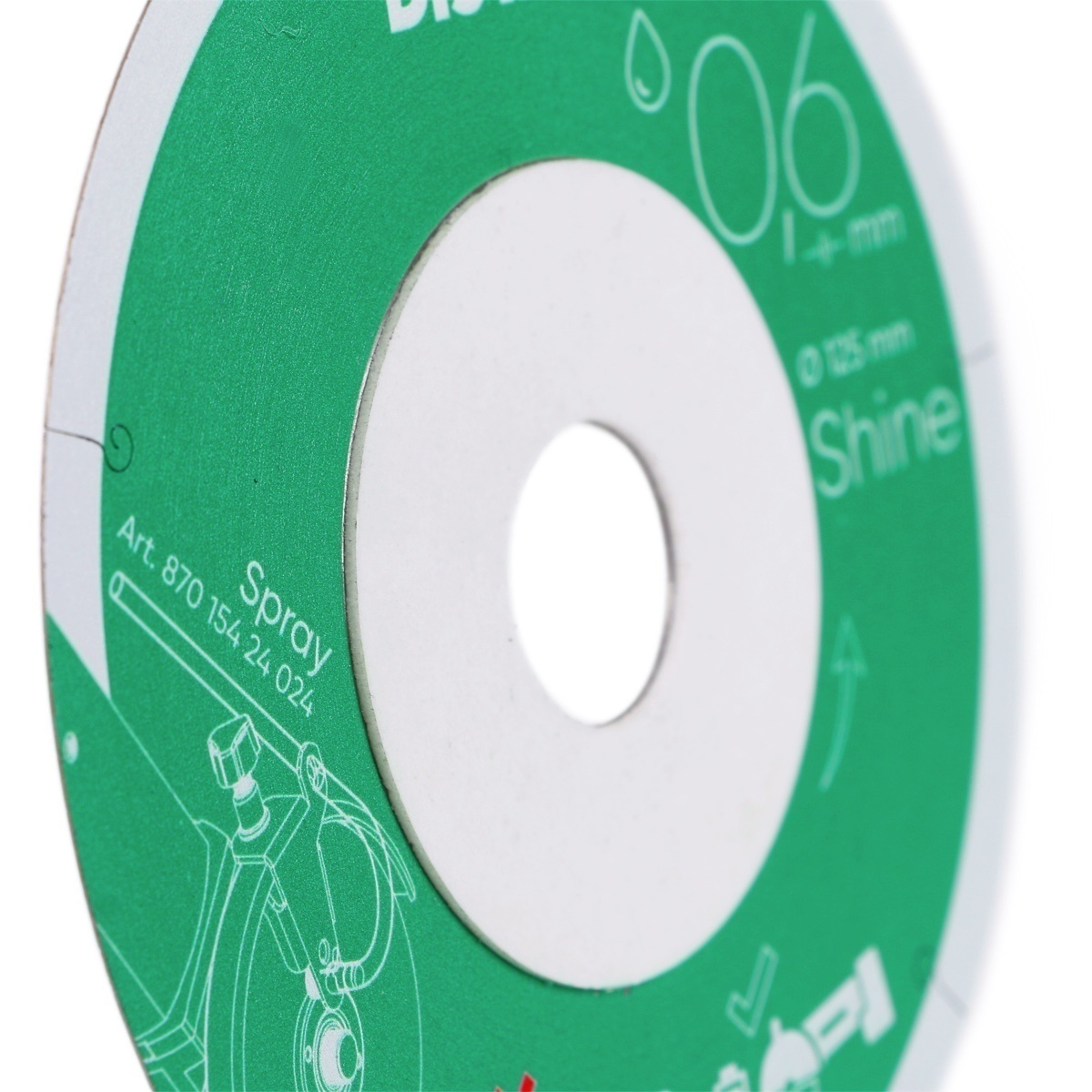 Disc diamantat DiStar Shine ultra-subtire (0.6mm) pt. Gresie portelanata, placi ceramice - 125x22.23 (mm) Super Premium - DiStar-11127457030 — imaginea 6