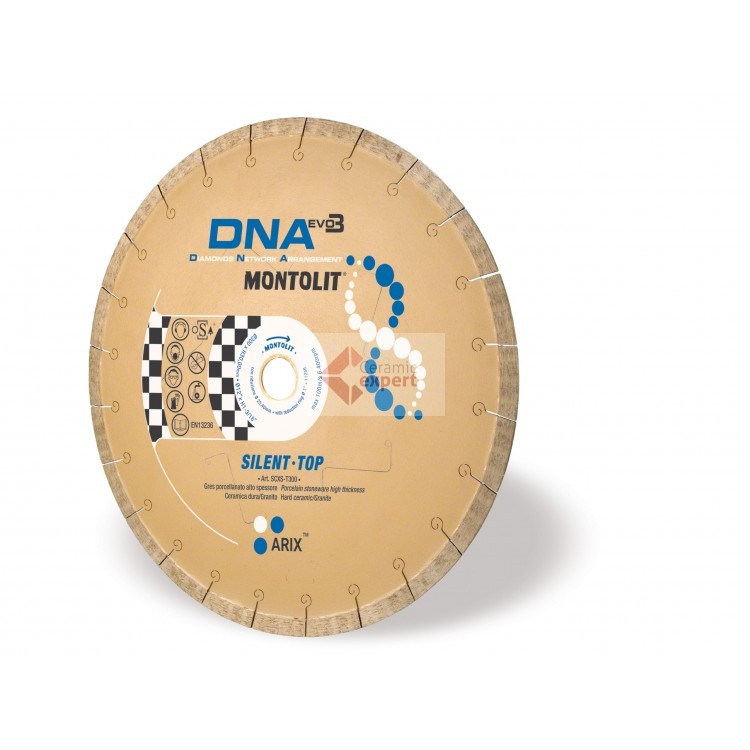 Disc diamantat Montolit DNA SCXS-T350 - taiere cu apa - pt. portelan, ceramica dura, granit, etc.