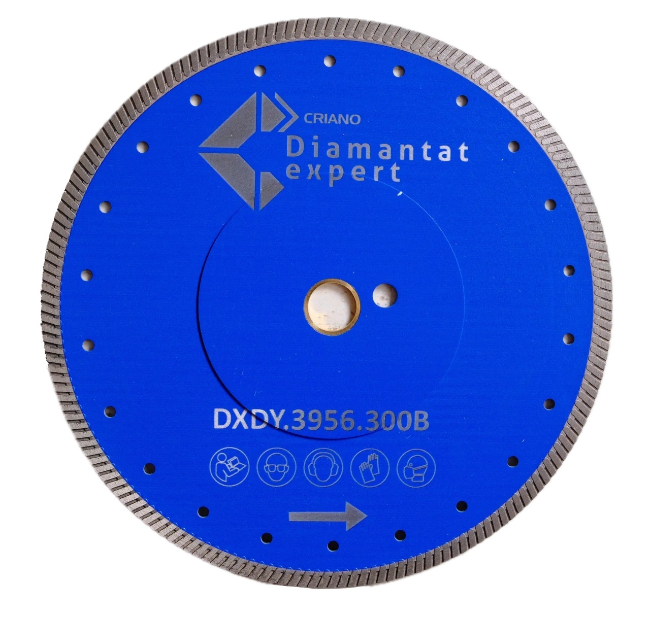 Disc DiamantatExpert pt. Gresie ft. dura portelanata, Granit - Turbo 300x30mm (cu inel reductor de 25,4mm) Premium - DXDY.3956.300