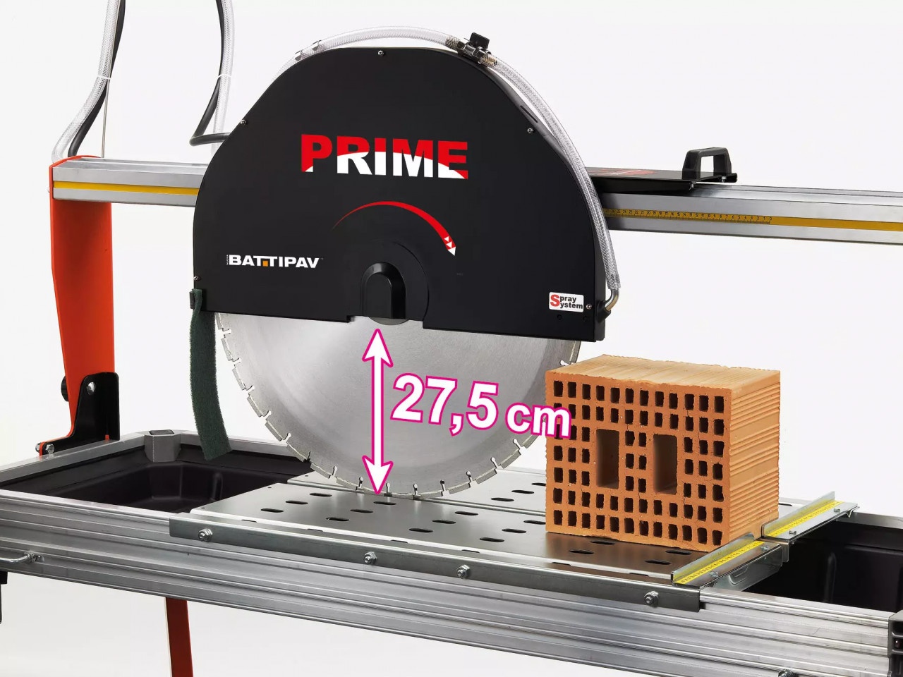 Masina de taiat caramida, materiale de constructii - 61.5cm, 4.0kW, PRIME 700S, kit laser si roti - Battipav-90701 — imaginea 10