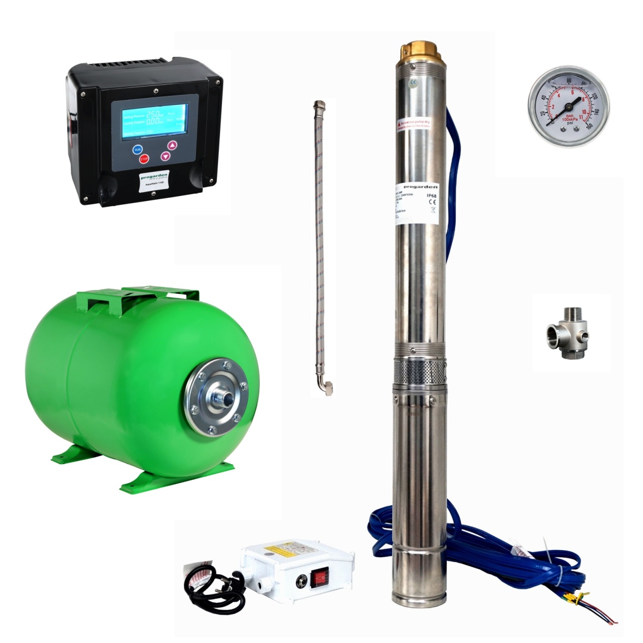 Progarden Aquamatic Vario677PRO sistem hidrofor inverter turatie variabila, 6mc/h, 77m, 11 etaje - 1 | YEO