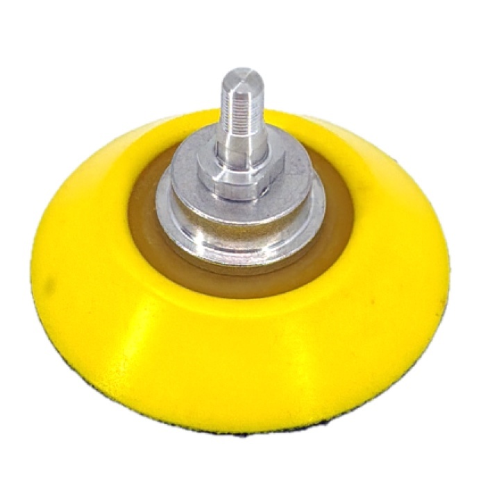 Suport flexibil cu velcro pt. dischete / paduri diamantate si accesorii cu scai Ø50mm - prindere filet M5x0.5mm - CNO-MPU350W-PADSUP50 - 2 | YEO