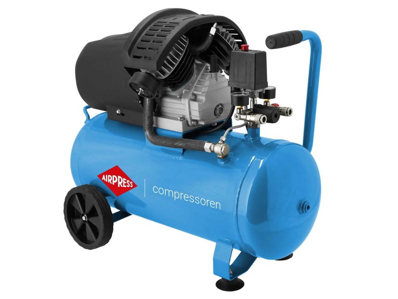 Compresor de aer profesional cu piston (cu accesorii) - Blue Series 2.2kW, 392L/min, 8 bari - Rezervor 50 Litri - AirPress-HL425/50-36888 — imaginea 11