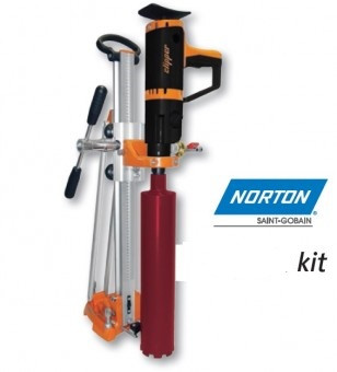 Kit complet, masina de carotat cu suport de aluminiu, 2000W, CDR163 KIT CDM203 - Norton Clipper