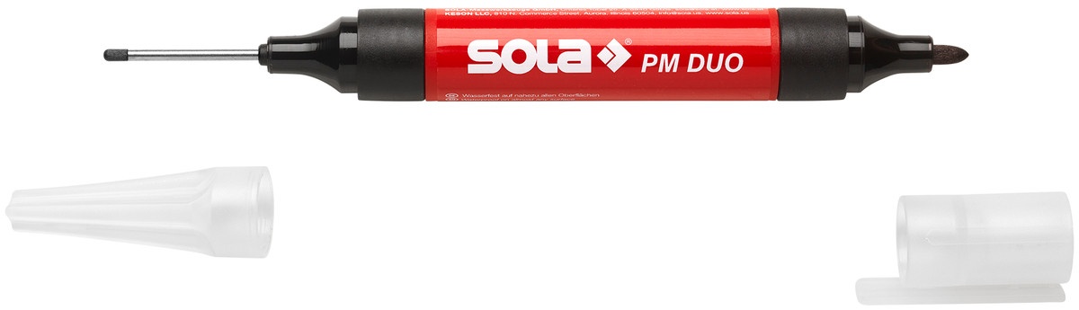 Marker permanent / marcator gauri, negru PM DUO - Sola-66080120 - Imagine 9