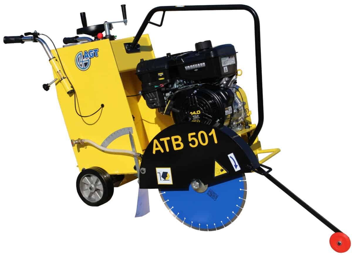 Masina de taiat asfalt / beton AGT ATB501 VG14 E, diam. max. disc 500mm, pornire cheie, motor B&S Vanguard 400, 14 cp
