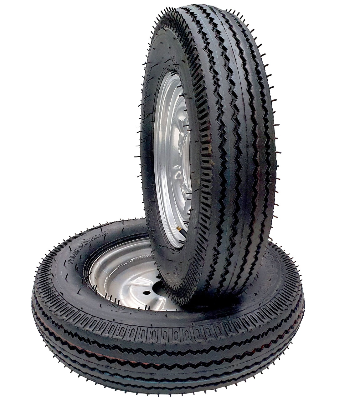ProGARDEN Set roti complete profil rutier 5.00-12, 4 prezoane, RIM 3.00B - 1 | YEO
