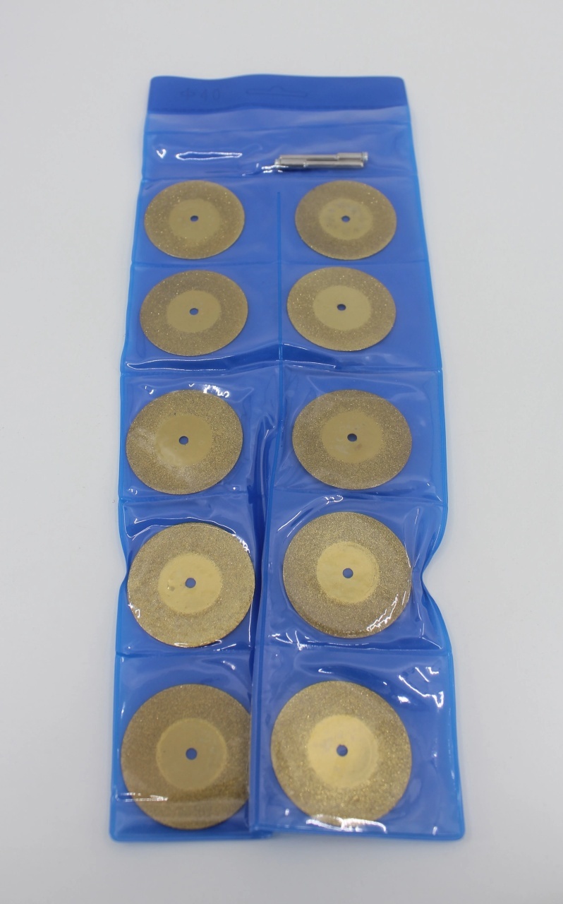 Set de 10 discuri diamantate taiat si slefuit ceramica 40mm si 2 axuri pentru CRIANO MPU350W - CNO-MPU350W-DD40 - 3 | YEO