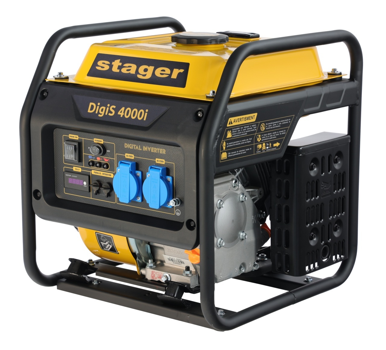 Stager DigiS 4000i Generator digital invertor open-frame 4kW, monofazat, benzina, G2, autonomie pana la 13h - 1 | YEO