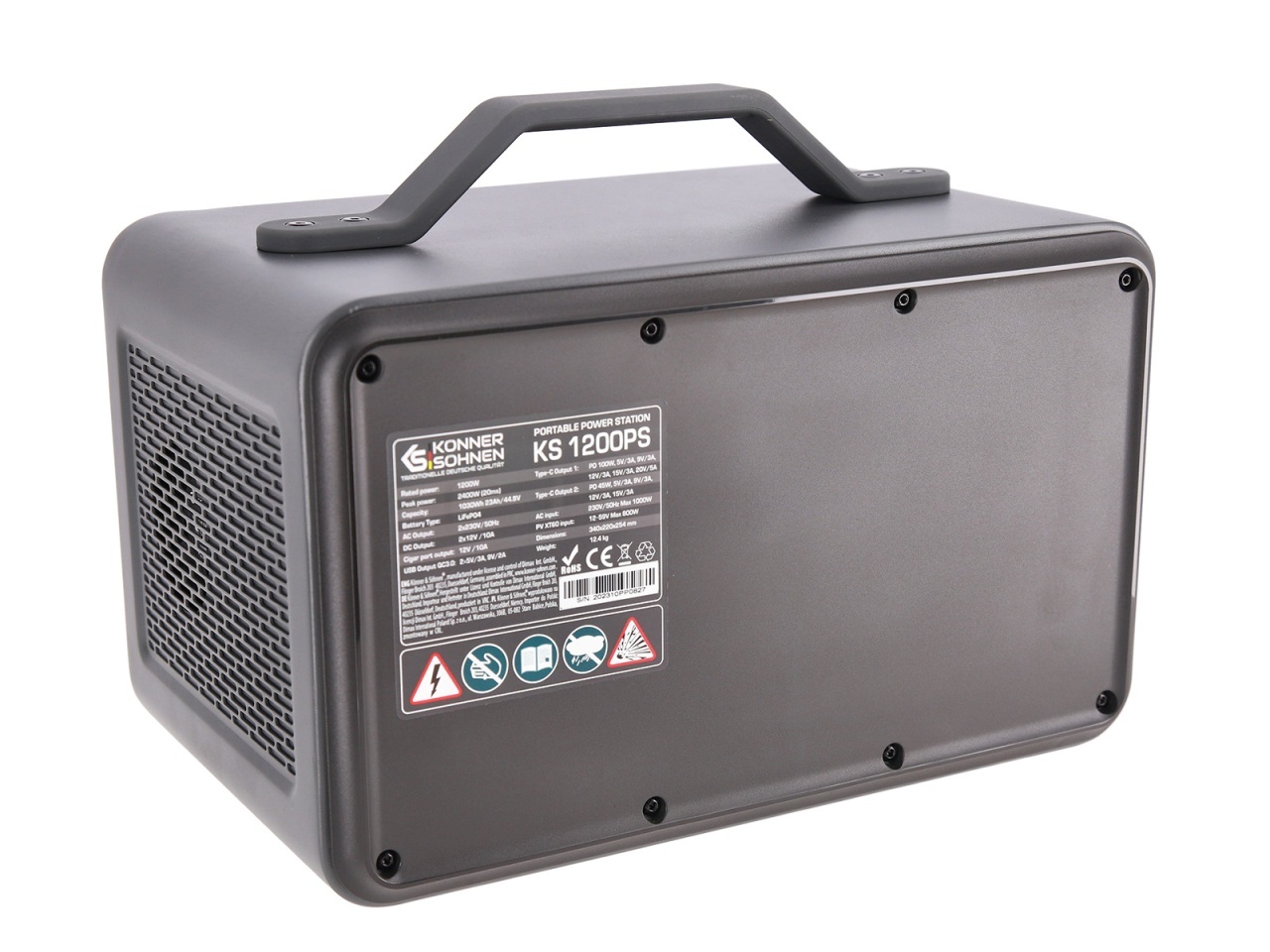 Statie acumulator portabil pentru incarcare electrica, UPS, PowerBank - 1030Wh, 1200W - KS-1200PS — imaginea 6