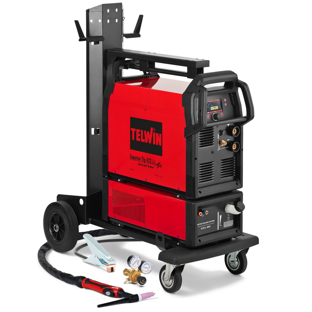 SUPERIOR TIG 422 WAVE AC/DC + ACC. - APARAT DE SUDURA TELWIN tip TIG + kit accesorii
