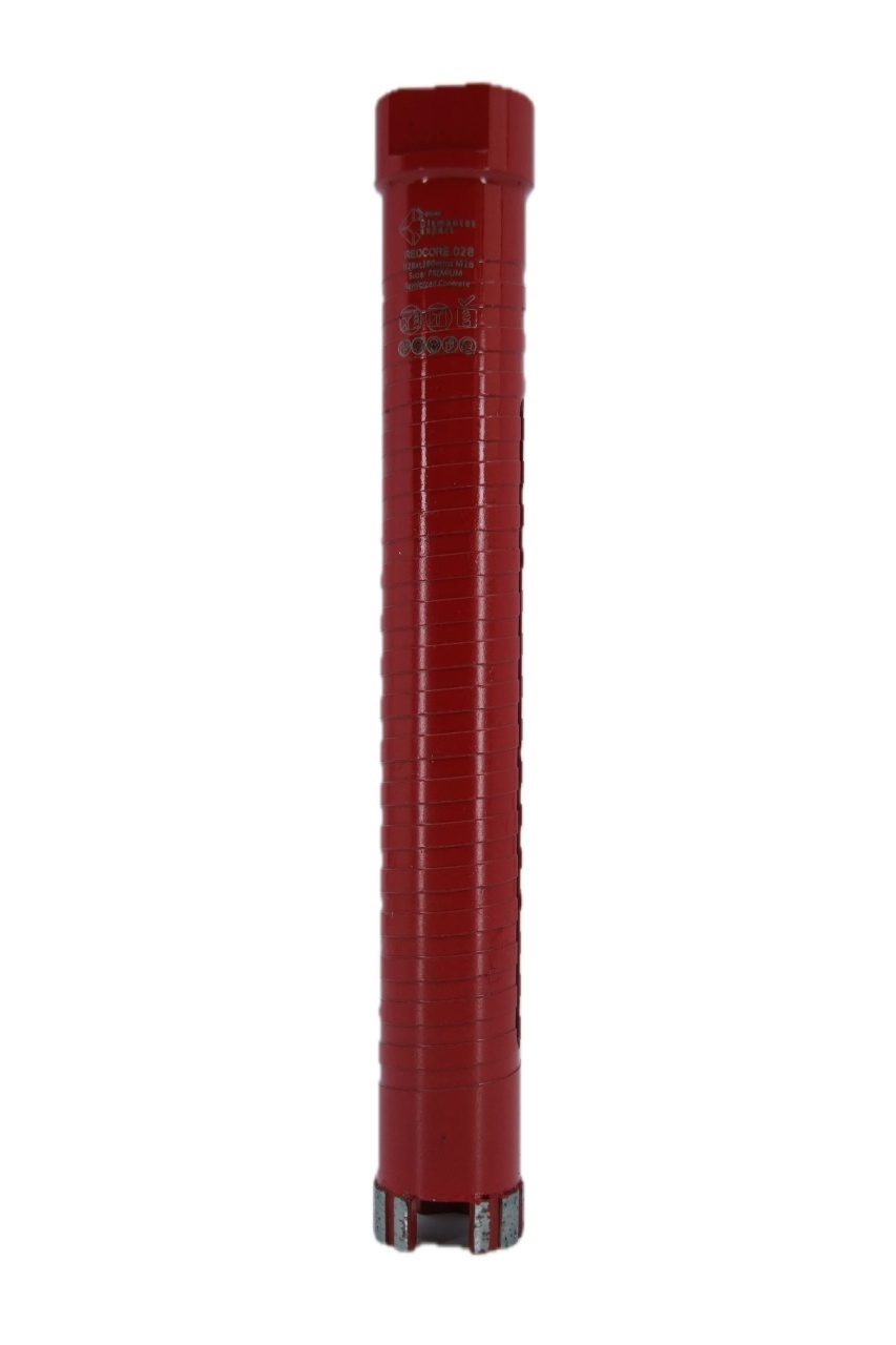 Carota diamantata Super PREMIUM ø28mm x 180mm x M16 pentru gaurire Beton armat, Zidarie, Granit - DXQZ.REDCORE.28 - imagine 5