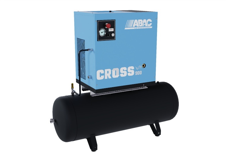 Compresor de aer profesional cu surub - 7.5 kW, 900 L/min, 10 bari - Rezervor 200 Litri - ABAC-CROSS-900-10-400/50-200L/VSD