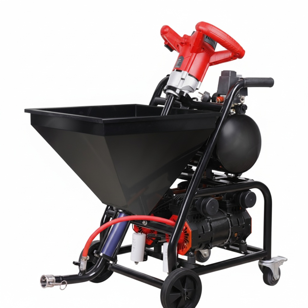 Masina multifunctionala de tencuit, gletuit, izolatii, debit max. 0-20 L/min, 1.5kW Monofazata, 30 bar, cuva 25L, WolfPack - WP-MFS20 - 1 | YEO