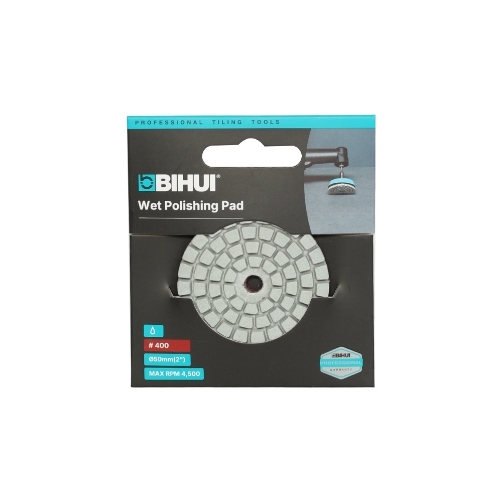 Mini pad / discheta diamantata pt. slefuire umeda #400 Ø50mm - BIHUI-AGMPW4 - imagine 2