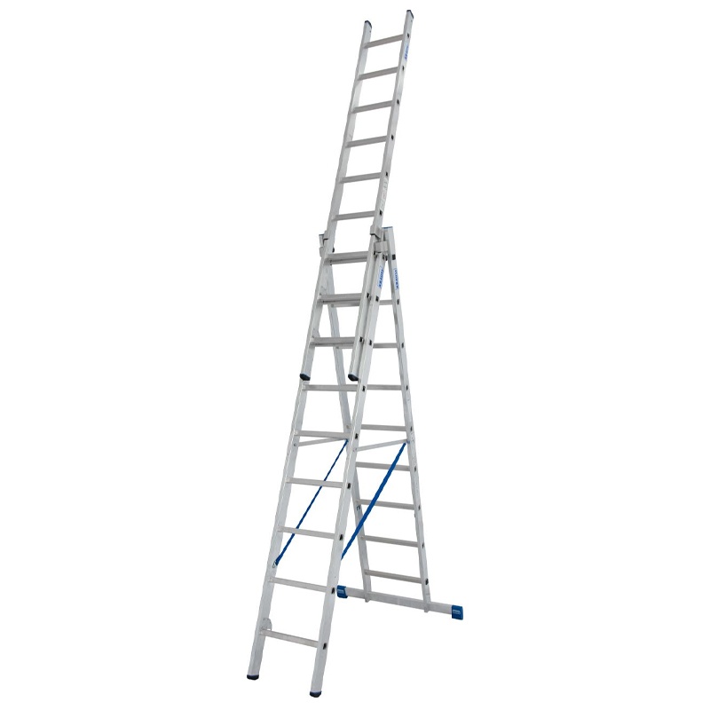Scara multifunctionala cu functie de egalizare din aluminiu Stabilo, 3x9 trepte - 1 | YEO