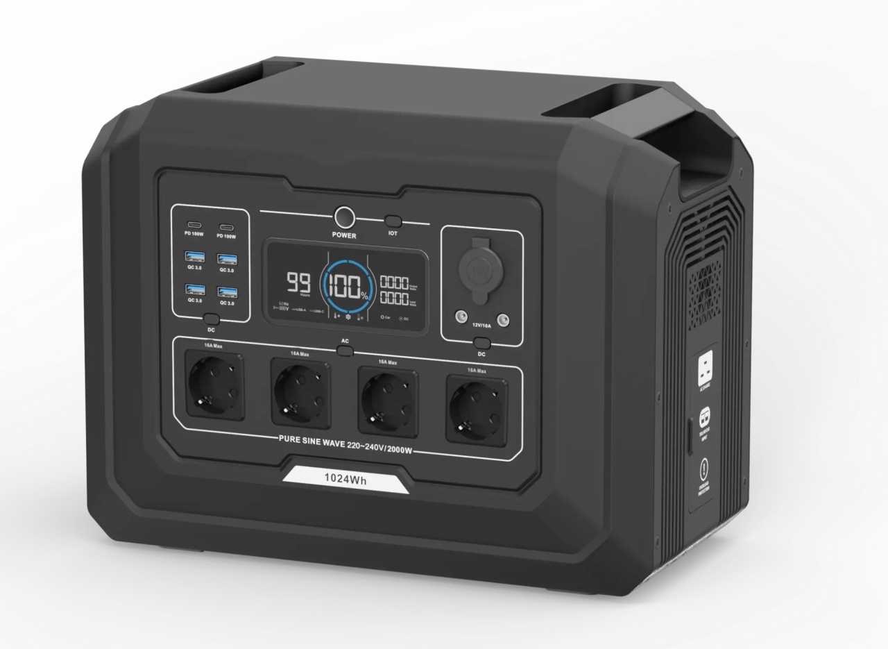 Statie acumulator portabil cu incarcare rapida - FastCharge, LiFePO4 - Generator Solar Power Station - 2000W, 1024Wh - CNO-PS1 — imaginea 6