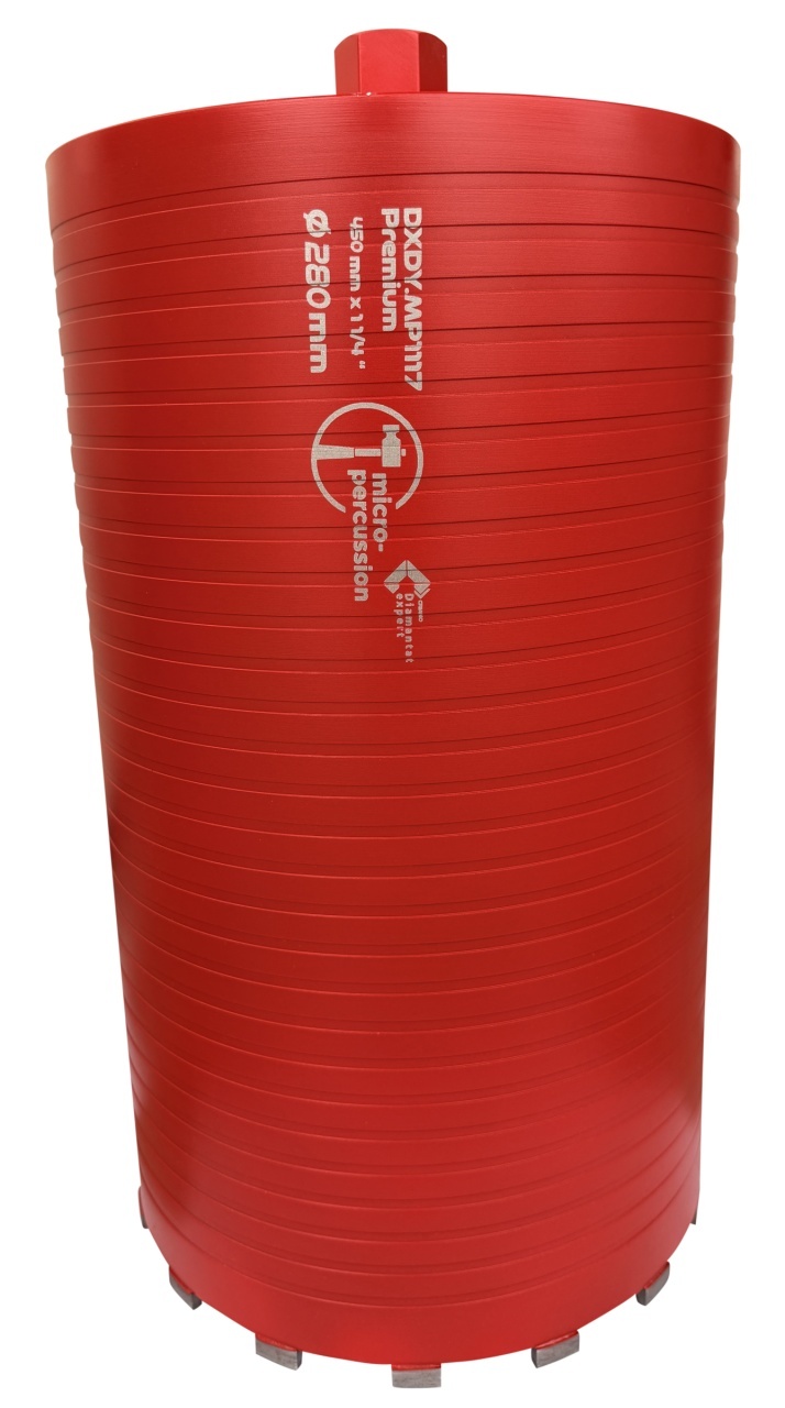 Carota diamantata cu micro-percutie pt. beton armat diam. 280 x 450 (mm) - Super Premium - DXDY.MP1117.280