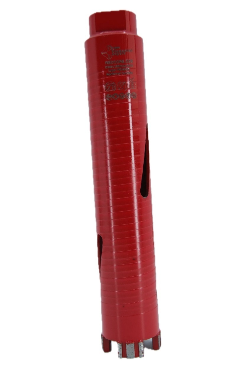 Carota diamantata Super PREMIUM ø38mm x 180mm x M16 pentru gaurire Beton armat, Zidarie, Granit - DXQZ.REDCORE.38 - imagine 5