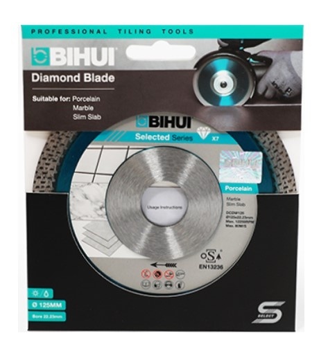 Disc Diamantat pt. Portelan dur, Placi ceramice 125x22.2 (mm) Super Premium - BIHUI-DCDW125 — imaginea 10