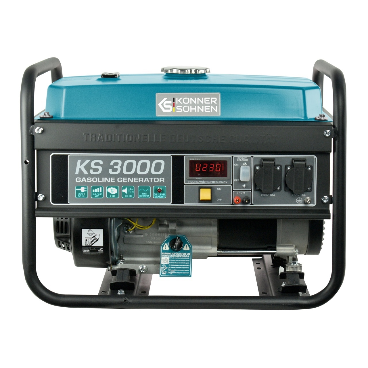 Generator de curent 3 kW benzina PRO - Konner & Sohnen - KS-3000 — imaginea 13