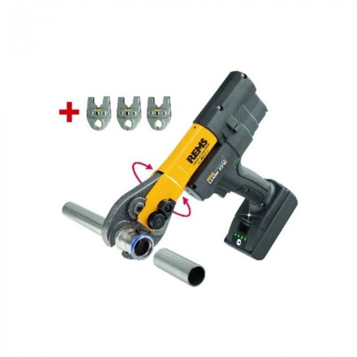 REMS Pachet presa radiala cu acumulator Mini-Press ACC Li-Ion Super-Aktion + 3 clesti de presare 578X11 R220 - 2 | YEO