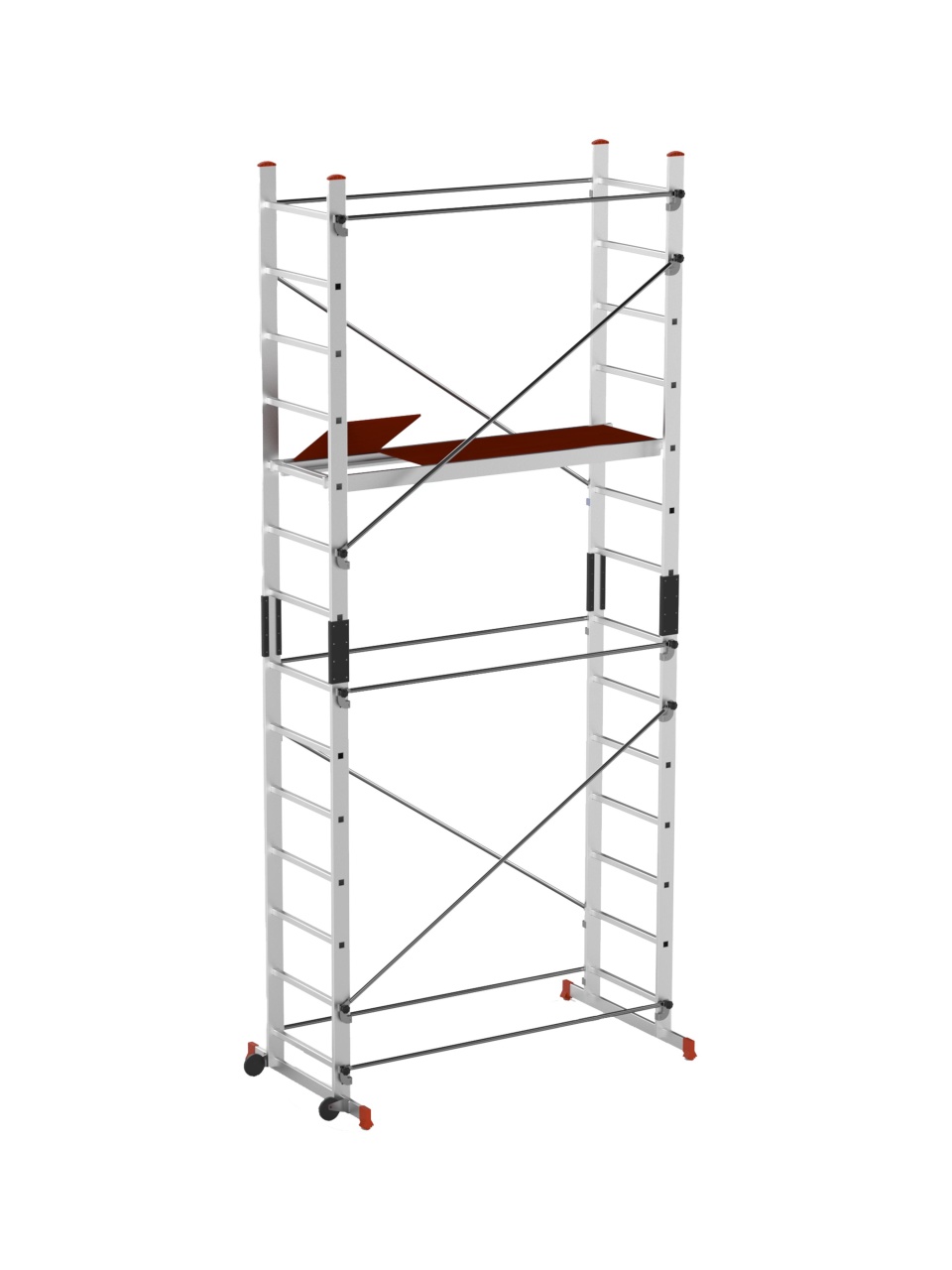 Schela aluminiu mobila 2x2(m), inaltime 4m, platforma 1,6x0,45(m), max. - WP-SCF-ADI
