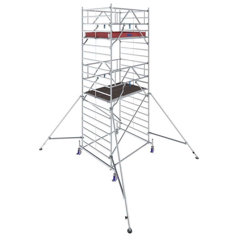 Schela mobila Stabilo S50 1,5 x 2m, aluminiu, inaltime lucru 6.4m, inaltime max. platforma 4.4m - 1 | YEO