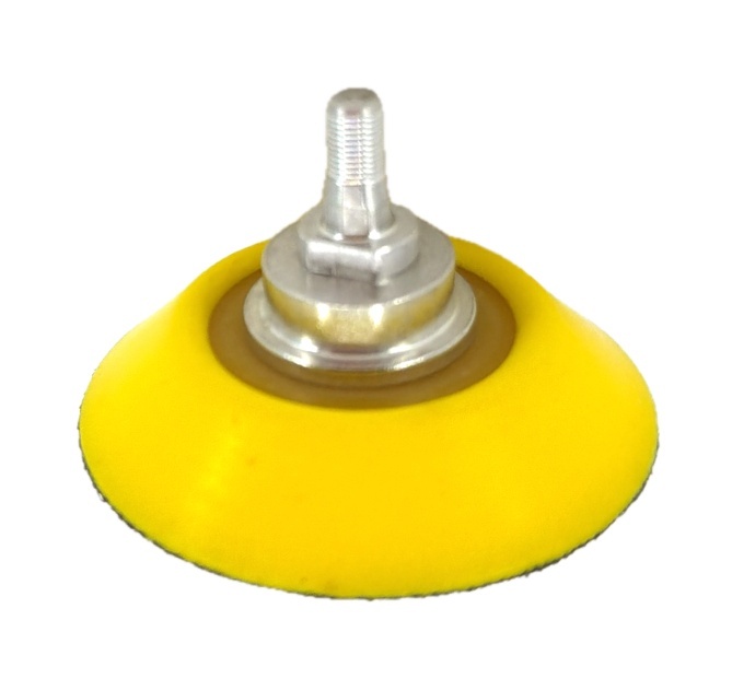 Suport flexibil cu velcro pt. dischete / paduri diamantate si accesorii cu scai Ø50mm - prindere filet M5x0.5mm - CNO-MPU350W-PADSUP50 - 3 | YEO