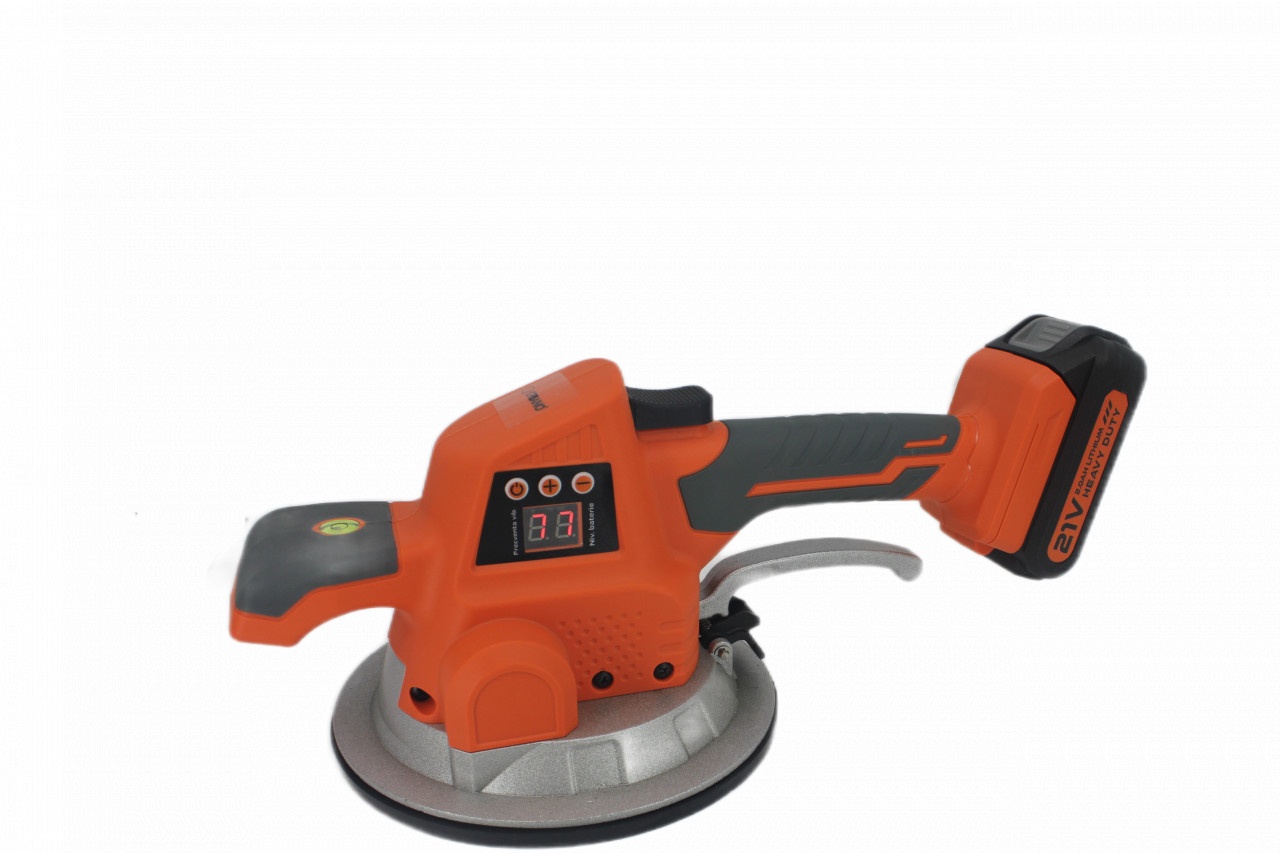 Vibrator profesional 21V HEAVY DUTY cu ventuza ⌀200mm si variator de turatii digital pt. placi ceramice - CNO-VP21 — imaginea 12