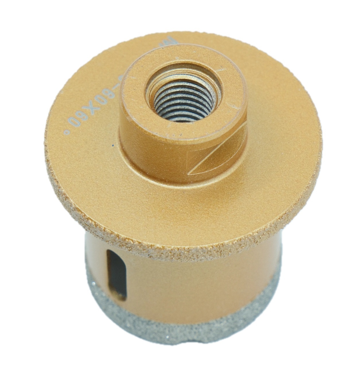 Carota Diamantata pentru ventil scurgeri in gresie portelanata, piatra, compozit, - diam. 45mm, 60mm 60° - Premium - DXDY.GOLDrill.45-6060deg — imaginea 11