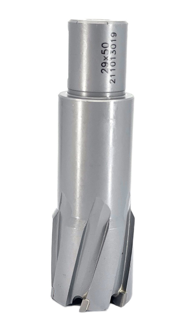 Carota pt. otel din carbura de tungsten, ⌀ 28mm, h=50mm, cu prindere Weldon - DXDY.P-TCT-50.28.W — imaginea 8