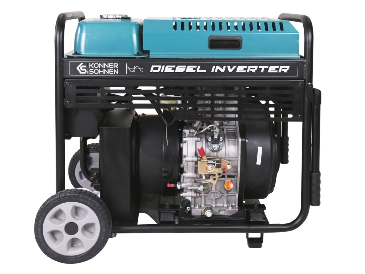 Generator de curent 10 kW inverter - DIESEL - Konner & Sohnen - KS-9500i-DЕ-ATSR — imaginea 16