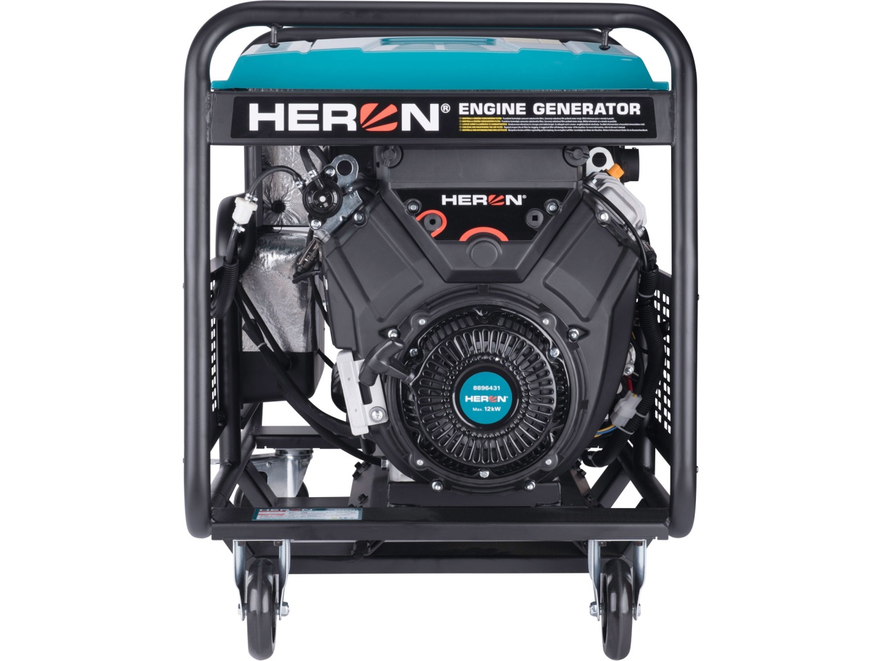 Generator de curent trifazat 12 kW - benzina, 400V, pornire electrica, AVR - Heron-8896431 - 2 | YEO